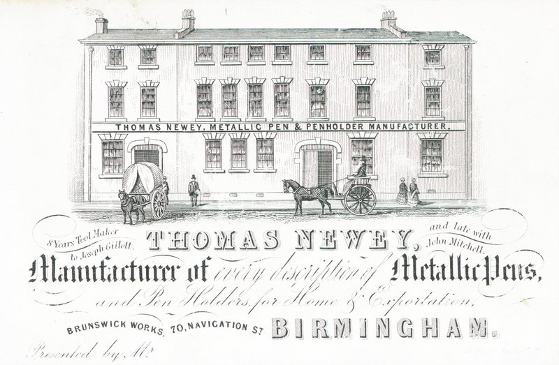 Karta handlowa, Thomas Newey autorstwa English School