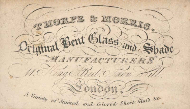 Karta handlowa, Thorpe i Morris autorstwa English School