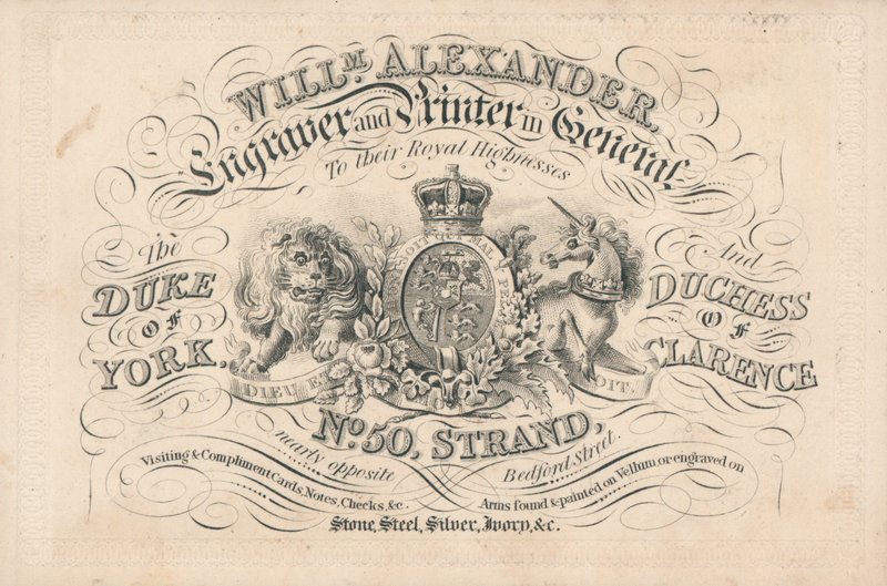 Karta handlowa, William Alexander autorstwa English School