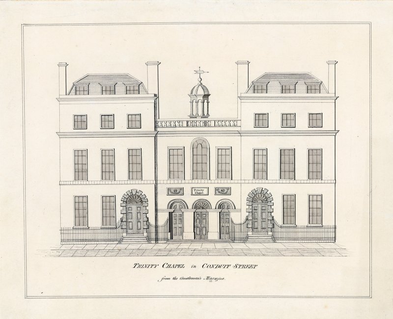 Kaplica Trójcy Świętej, Conduit Street, Londyn autorstwa English School