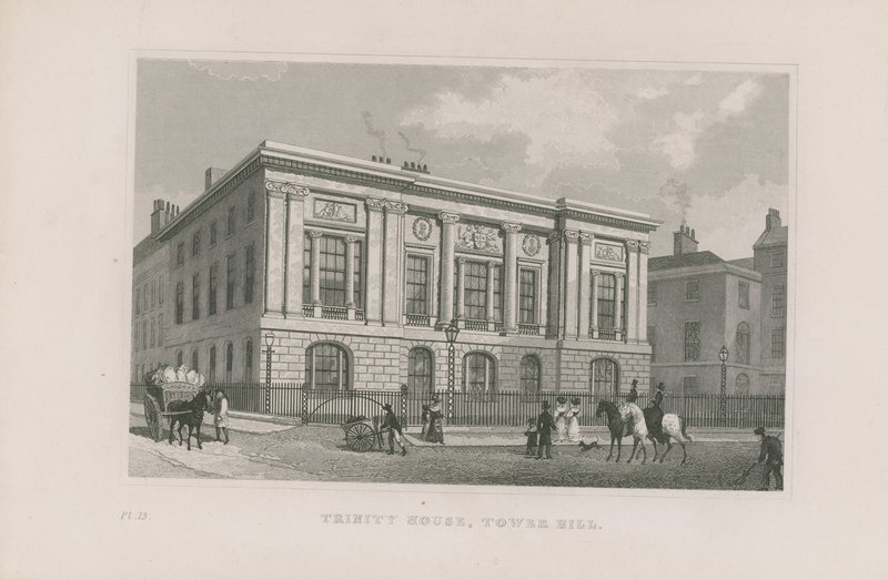 Dom Trójcy na wzgórzu Tower Hill autorstwa English School