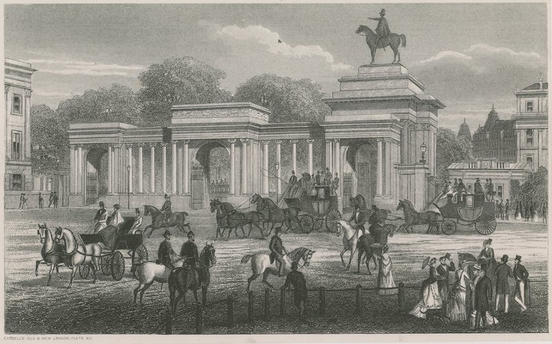 Łuk Triumfalny, Hyde Park Corner, Londyn autorstwa English School