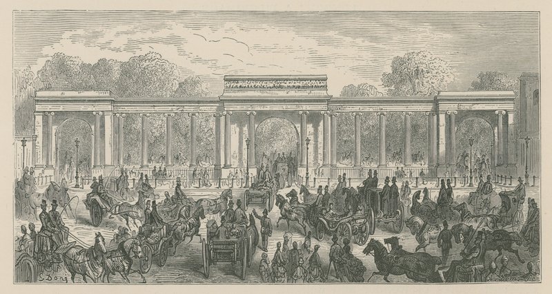 Łuk Triumfalny, Hyde Park Corner, Londyn autorstwa English School