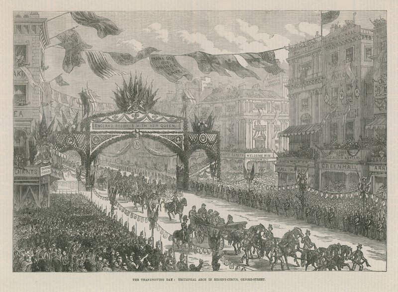Łuk Triumfalny w Cyrku Regent autorstwa English School