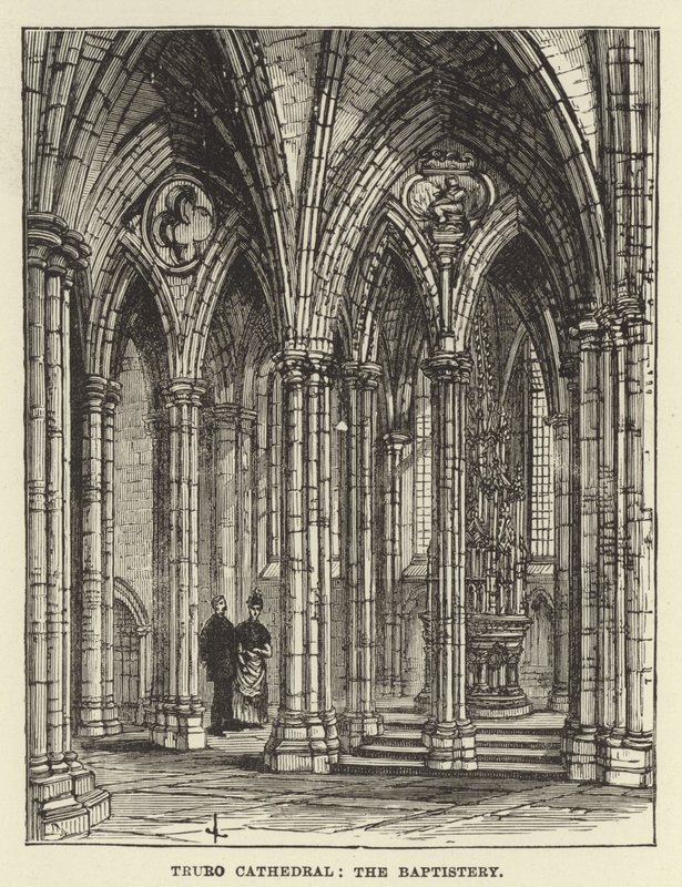 Katedra w Truro, baptysterium autorstwa English School