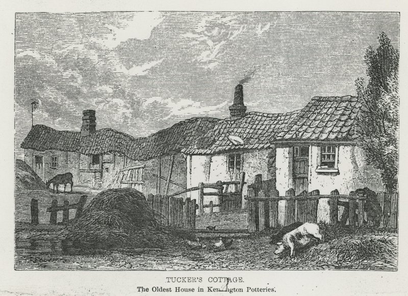 Tuckers Cottage, najstarszy dom w Kensington Potteries autorstwa English School