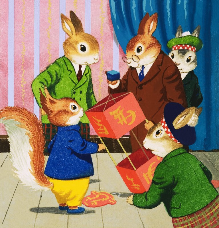 Tufty i latawiec autorstwa English School