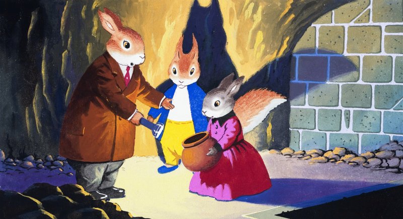 Tufty przy świetle pochodni autorstwa English School