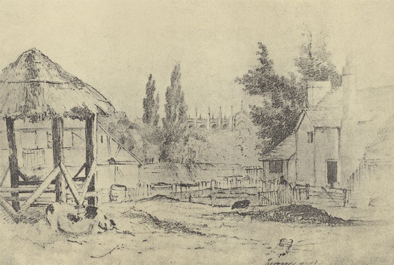 Farma tokarzy, ok. 1821 (grawiura) autorstwa English School