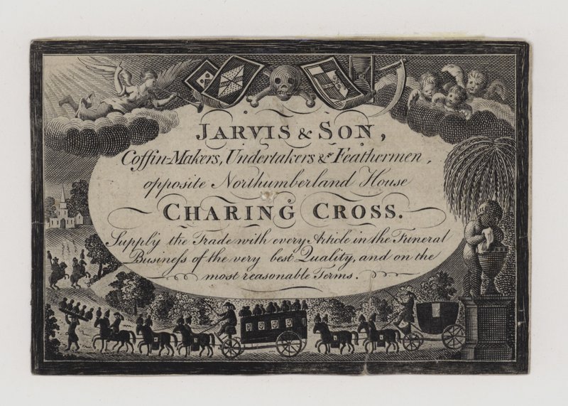 Undertakers, Jarvis and Son, karta handlowa autorstwa English School