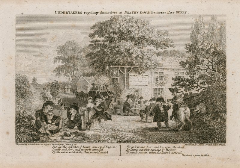 Undertakers racząc się w Deaths Door, Battersea Rise, Surrey autorstwa English School
