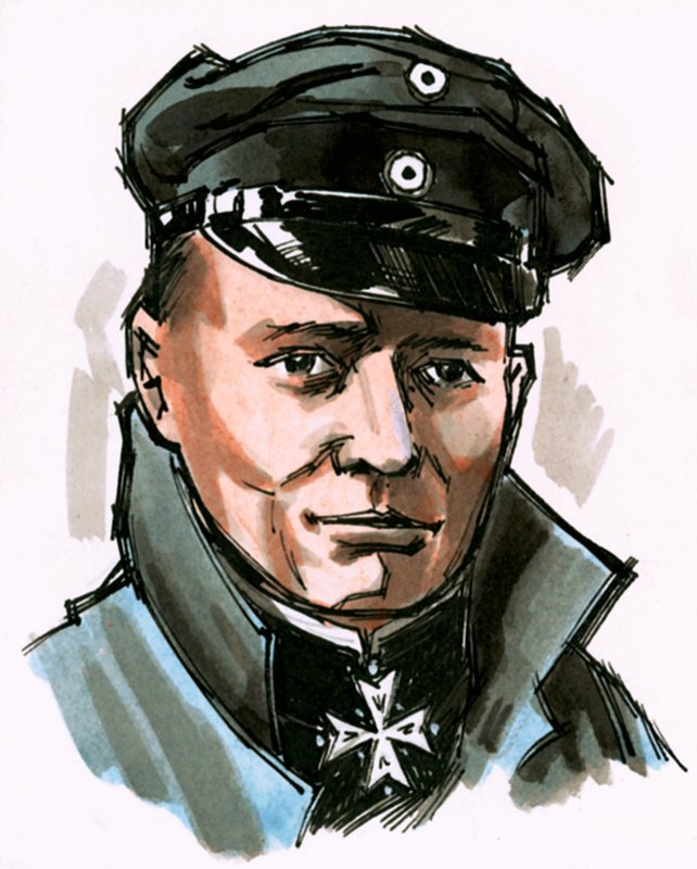 Niezidentyfikowany portret niemieckiego dowódcy autorstwa English School