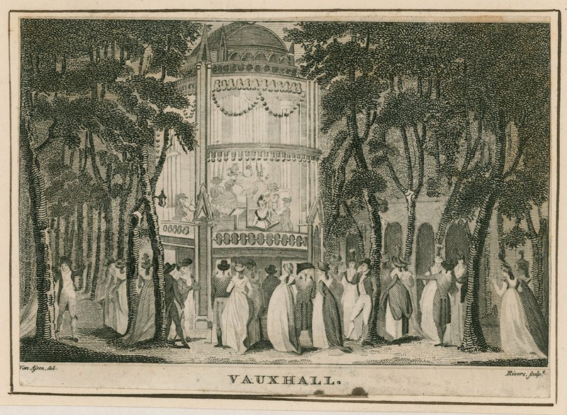 Ogrody Vauxhall, Londyn autorstwa English School