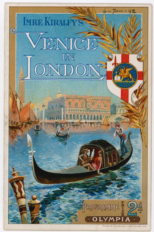 Wenecja w Londynie w Olimpii, 1892 autorstwa English School