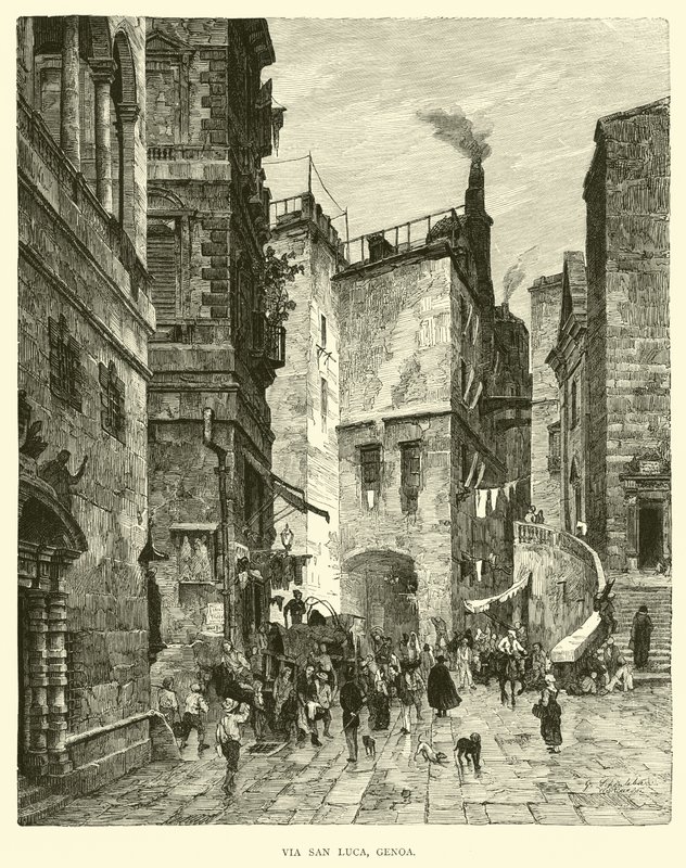 Via San Luca, Genua autorstwa English School