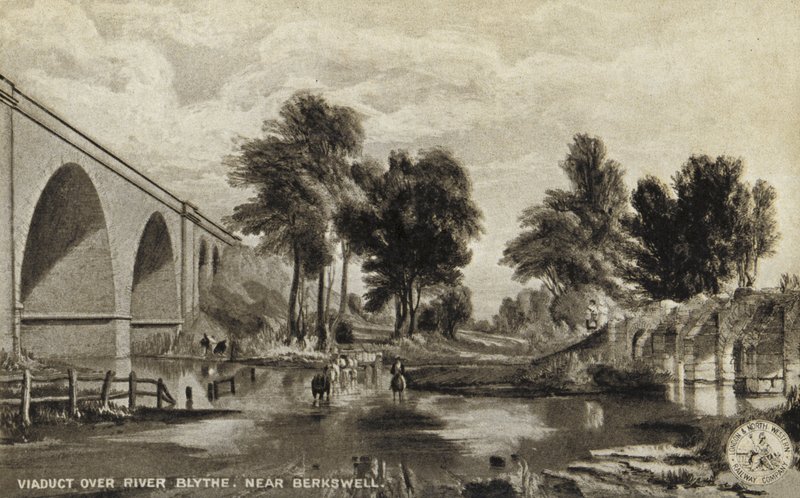 Wiadukt nad rzeką Blythe, w pobliżu Berkswell autorstwa English School