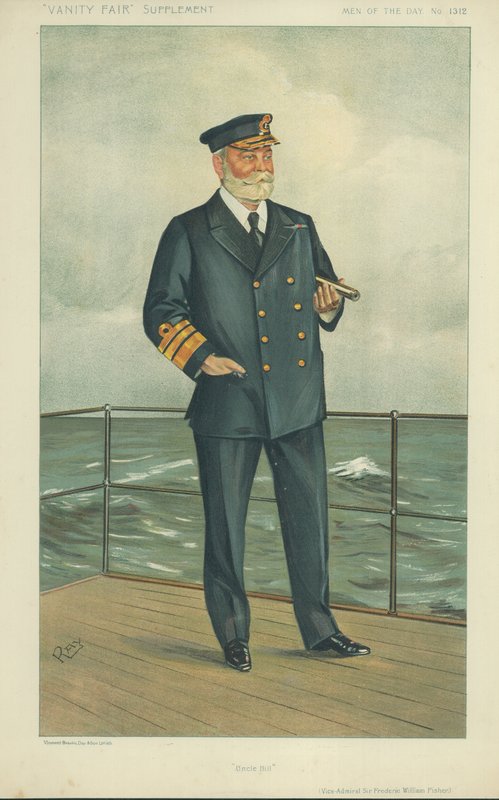 Wiceadmirał Sir Frederick William Fisher autorstwa English School