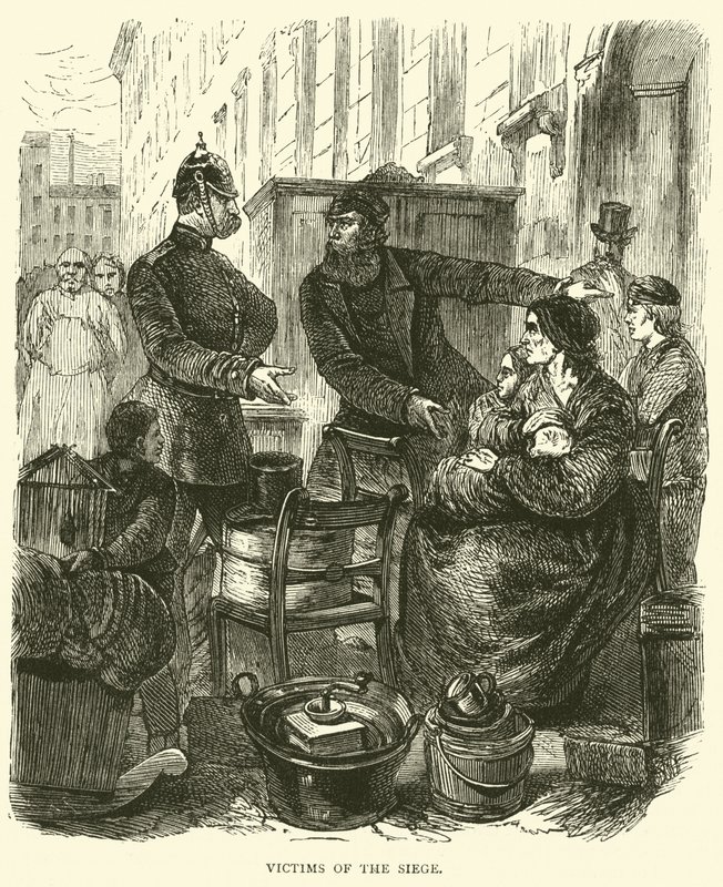 Ofiary oblężenia, luty 1871 autorstwa English School