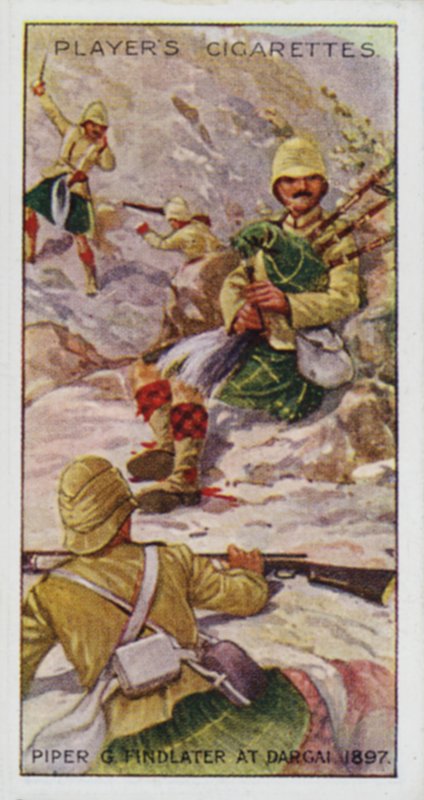 Victoria Cross: Piper G Findlater, w Dargai, Indie autorstwa English School