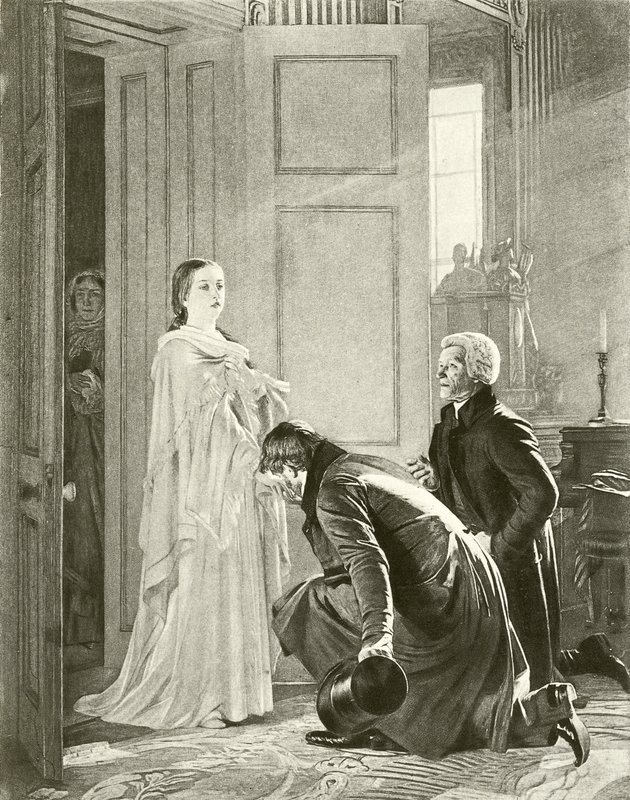 Victoria powitana jako królowa (wklęsłodruk) autorstwa English School