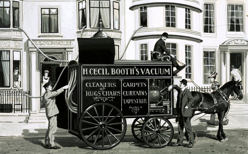 Wiktoriańska usługa sprzątania, H Cecil Booth autorstwa English School