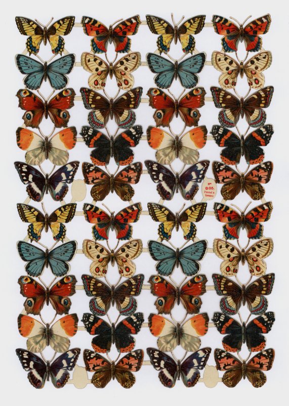Skrawki wiktoriańskie (chromolitho) autorstwa English School