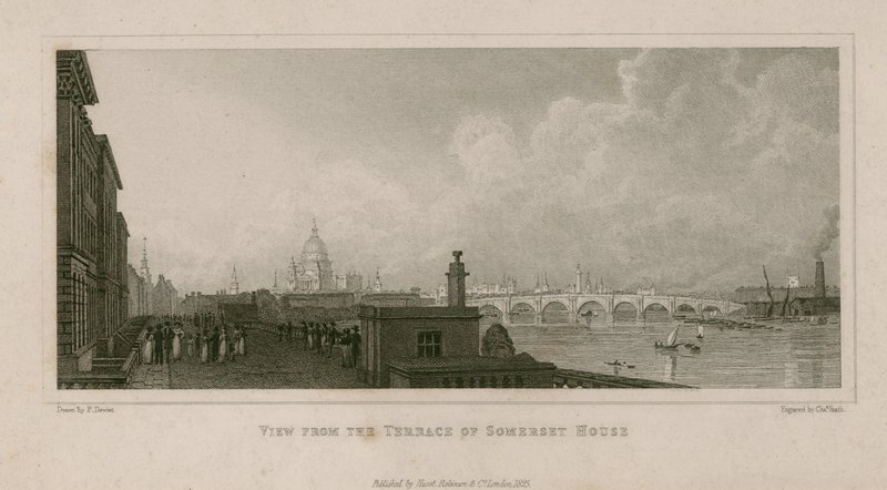 Widok z tarasu Somerset House autorstwa English School
