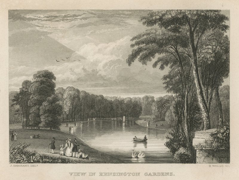 Zobacz w Kensington Gardens, Londyn autorstwa English School