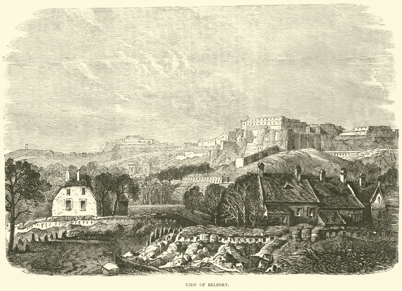 Widok Belfort, październik 1870 autorstwa English School