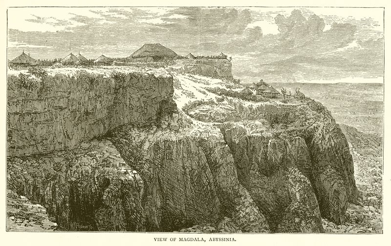 Widok Magdali, Abisynii autorstwa English School