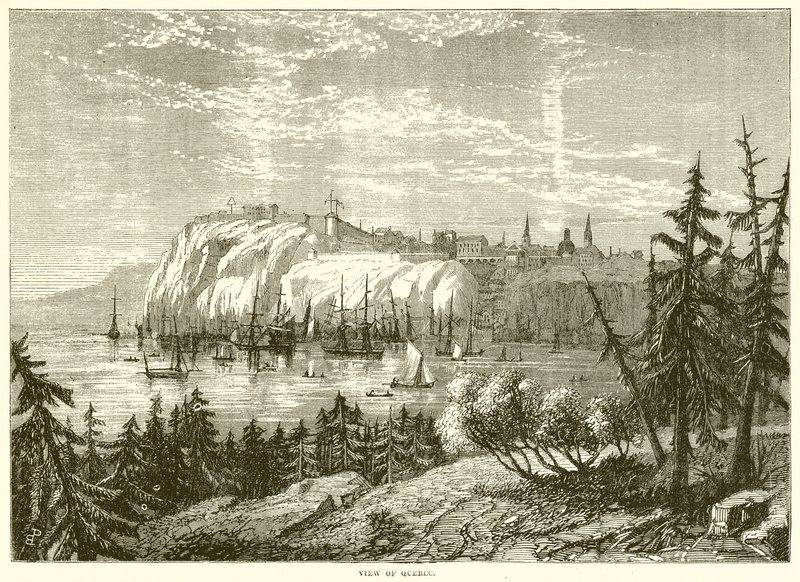 Widok na Quebec autorstwa English School