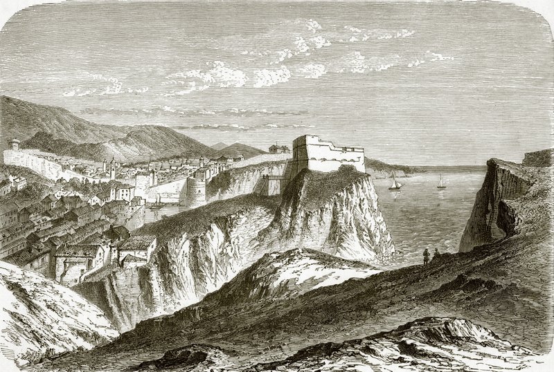 Widok Ragusa autorstwa English School