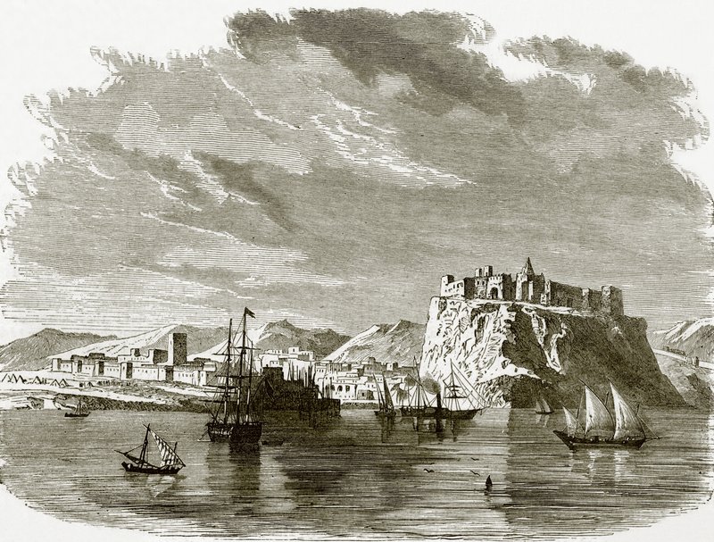 Widok na Sallee i Rabat autorstwa English School
