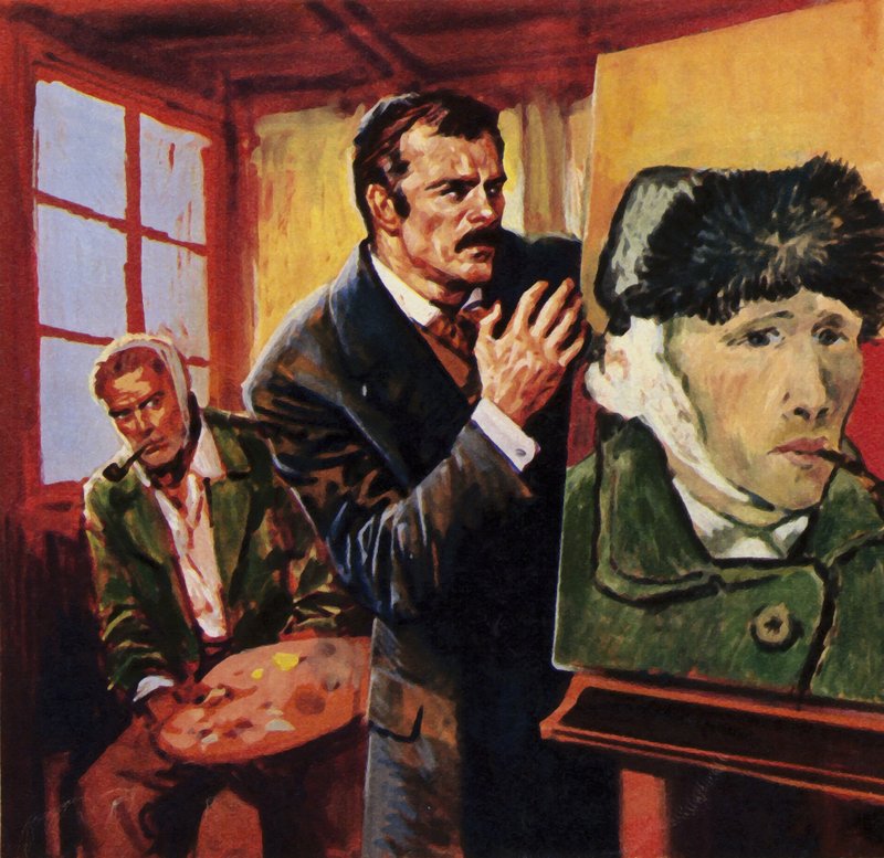 Vincent Van Gogh zranił się w ucho, malując swój portret w bandażach autorstwa English School