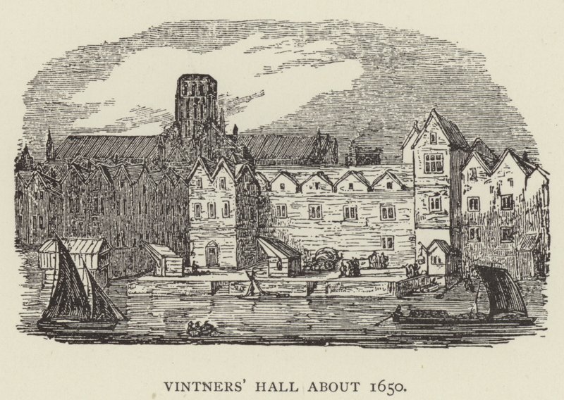 Hala Winiarzy ok. 1650 (rycina) autorstwa English School