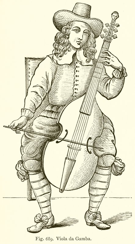 Viola da Gamba autorstwa English School