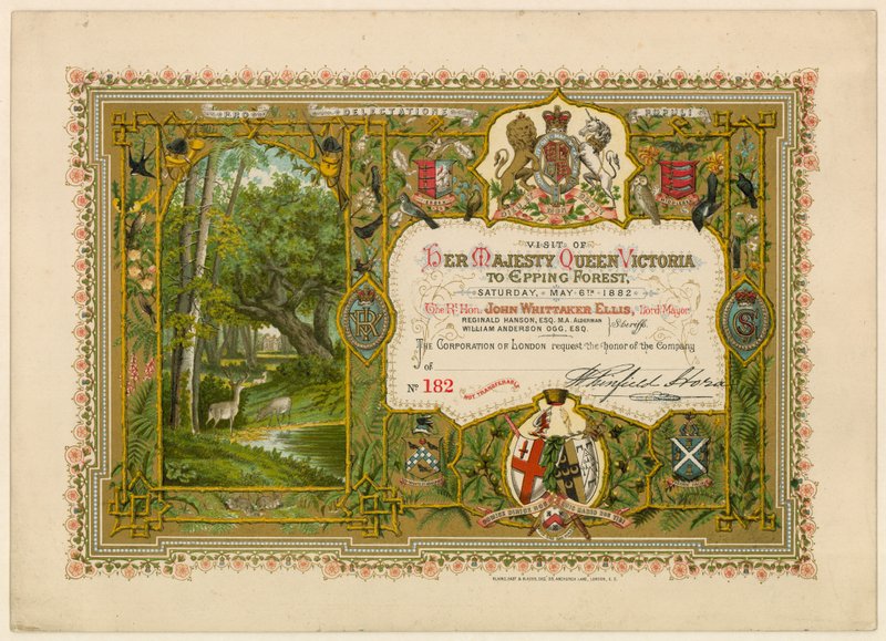 Wizyta królowej Wiktorii w Epping Forest, 1882 r. autorstwa English School