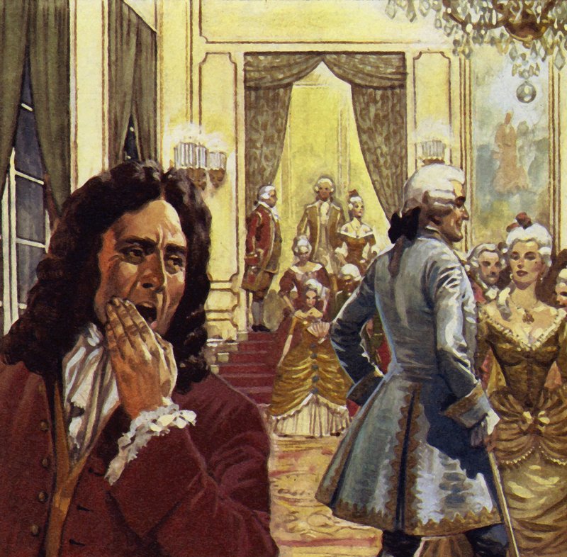 Voltaire często chodził na dwór, ale nigdy nie był tam szczęśliwy autorstwa English School