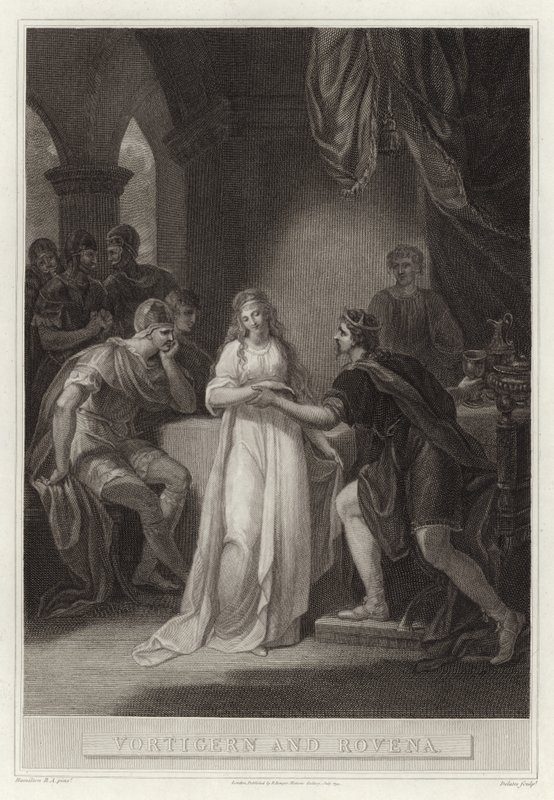 Vortigern i Rovena autorstwa English School