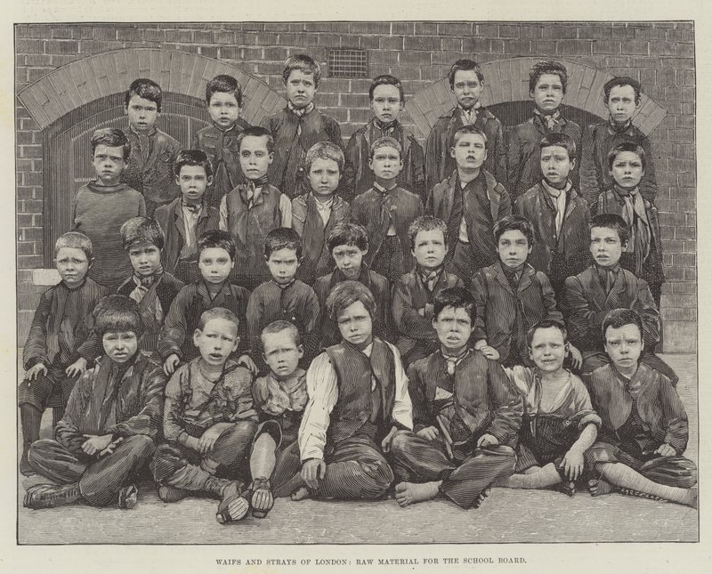 Waifs and Strays of London, Surowiec dla Rady Szkolnej (grawerowanie) autorstwa English School