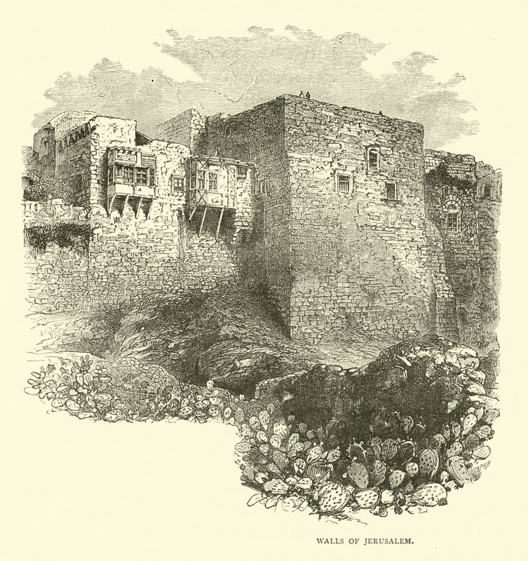 Mury Jerozolimy autorstwa English School