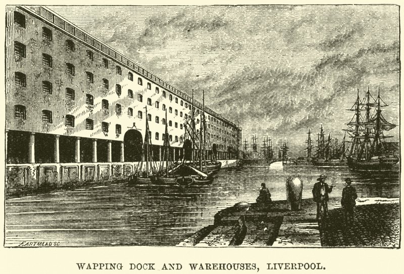 Wapping Dock i magazyny, Liverpool autorstwa English School