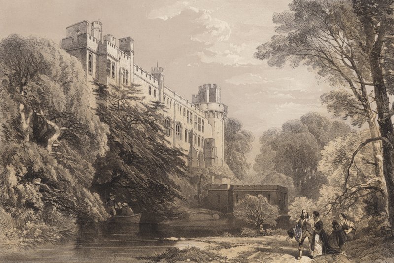 Zamek Warwick, Warwickshire autorstwa English School
