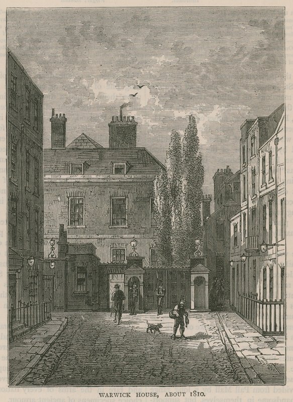 Warwick House, Londyn, około 1810 autorstwa English School