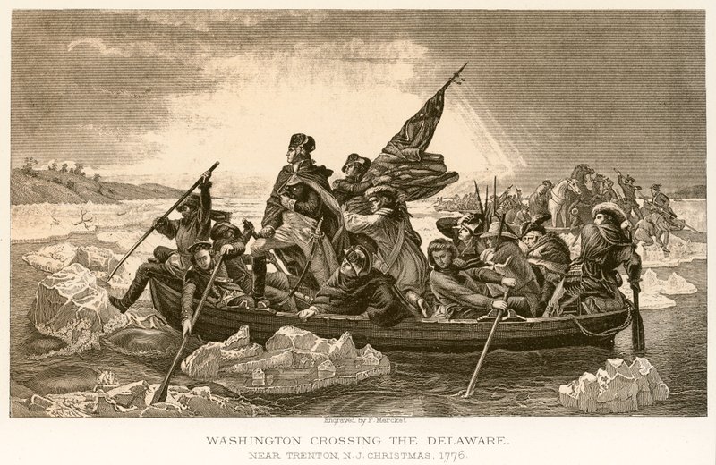 Waszyngton przekracza Delaware autorstwa English School