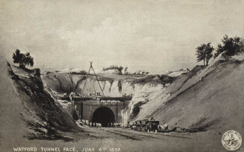 Watford Tunel Face, 6 czerwca 1837 autorstwa English School