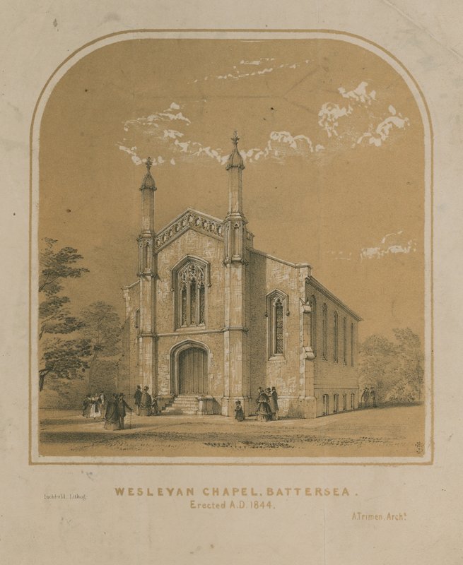 Kaplica Wesleyańska w Battersea autorstwa English School