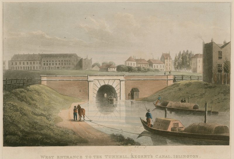 Zachodnie wejście do tunelu, Regents Canal, Islington, Londyn autorstwa English School