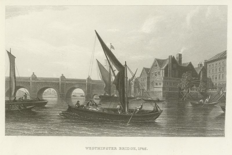 Most Westminsterski, 1745 autorstwa English School