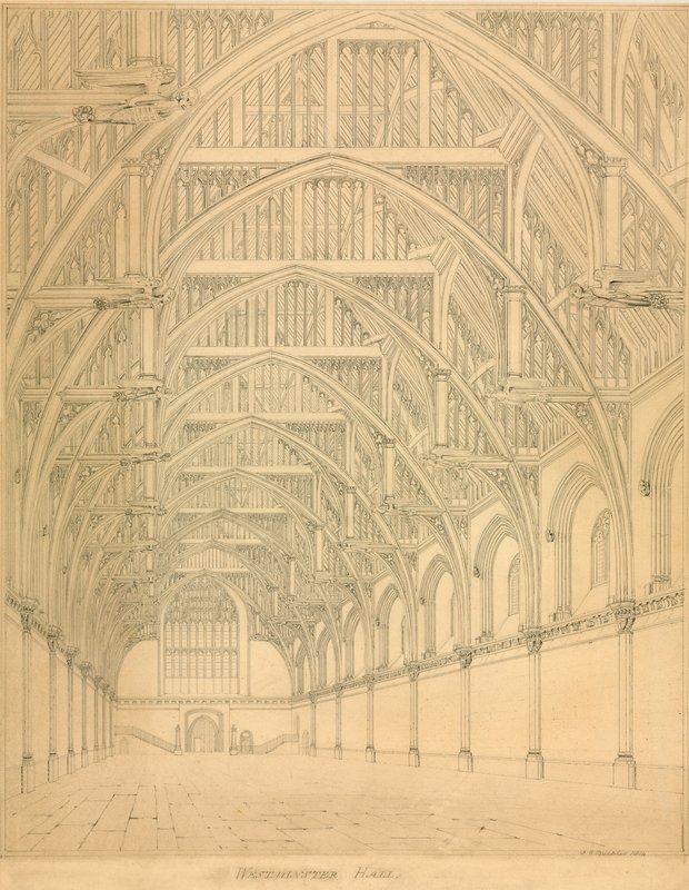 Sala Westminsterska, 1814 autorstwa English School